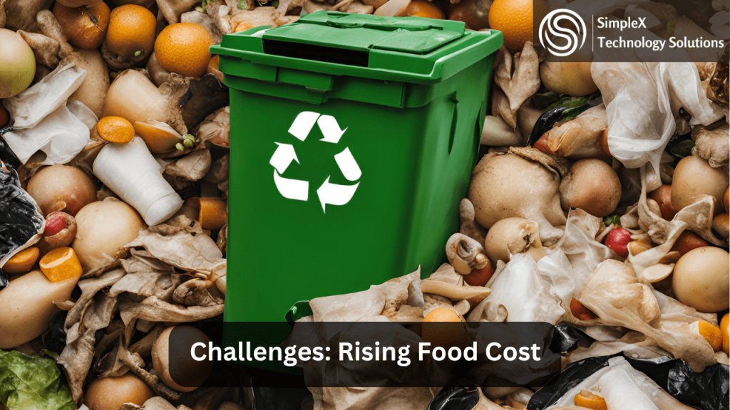 Challenges Rising food cost